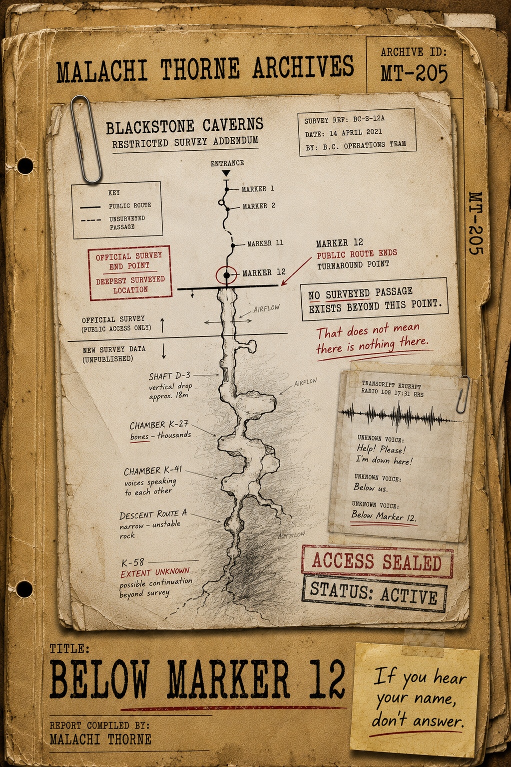 Cover of Below Marker 12